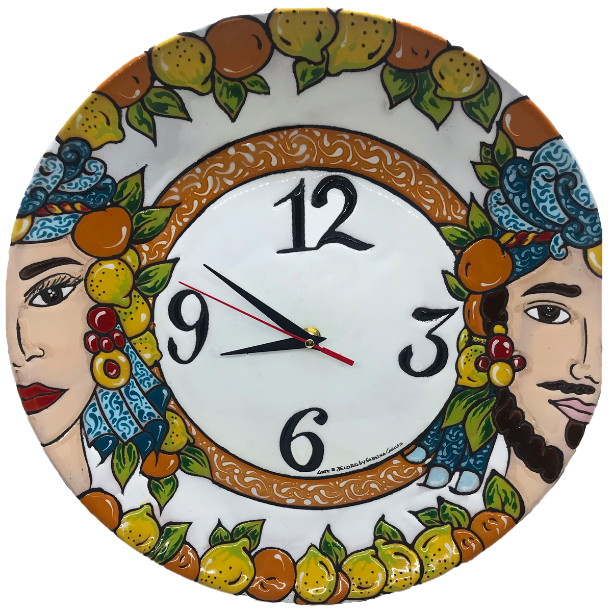 orologio testa di moro in cuerda seca