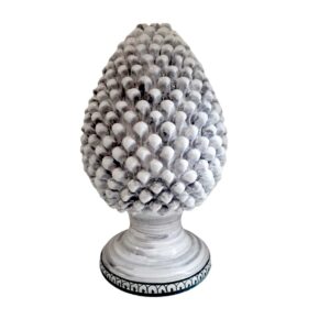 base per pigna lume in ceramica decorata a mano - Arte & Decoro Bronte