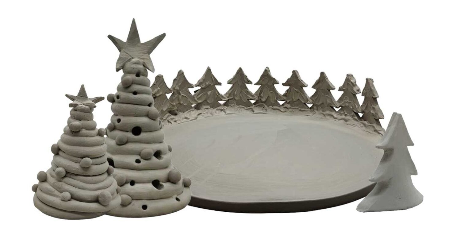 Lavorazione ceramica natalizia Arte & Decoro Bronte