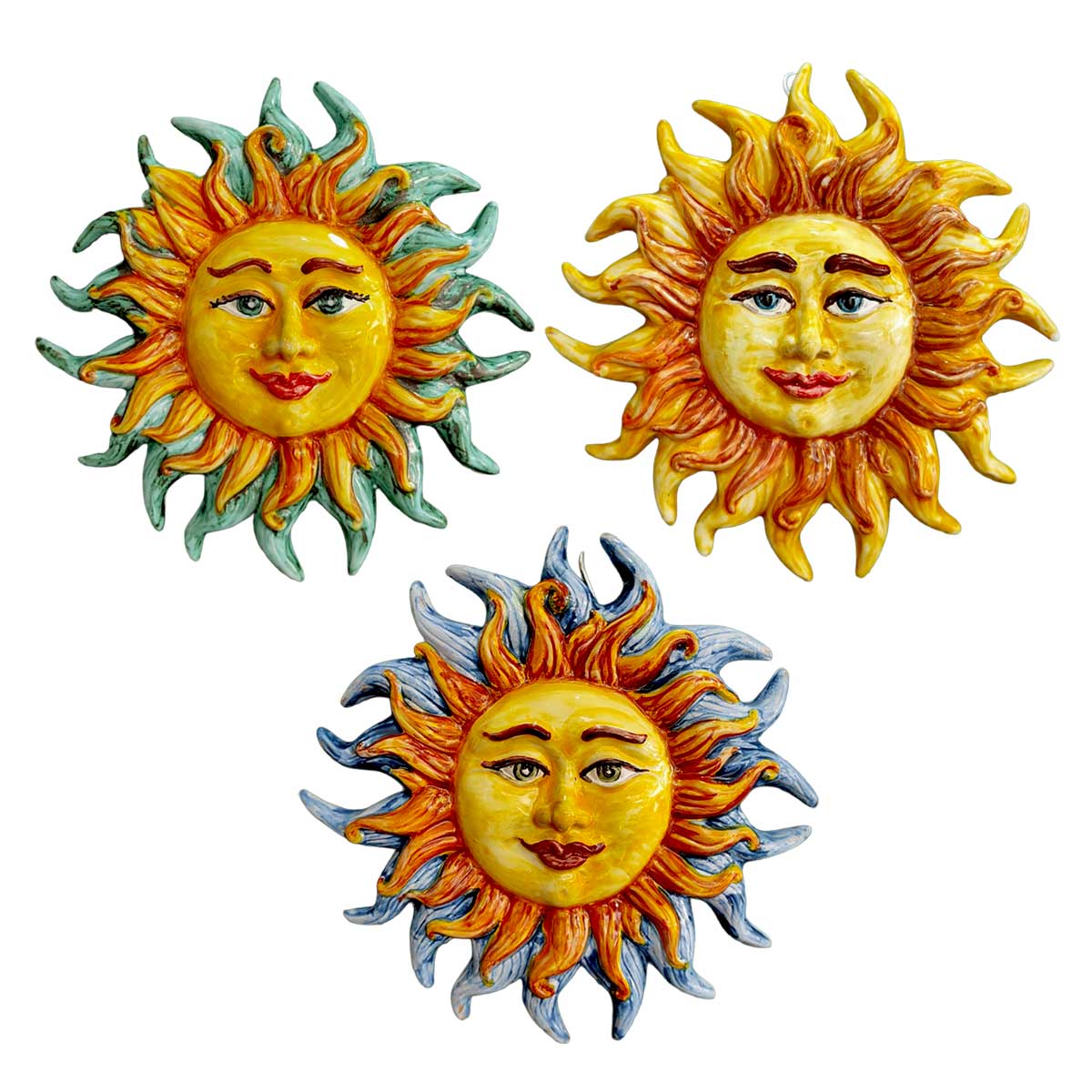 Sole in Ceramica Artigianale Siciliana